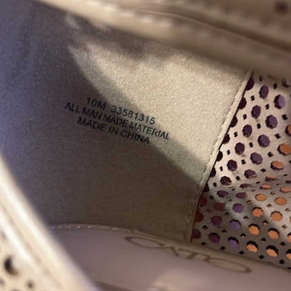 Tan Wedge Peep Toe Sandals/ Size 10 / 3 inch / Cato - Picture 8 of 8